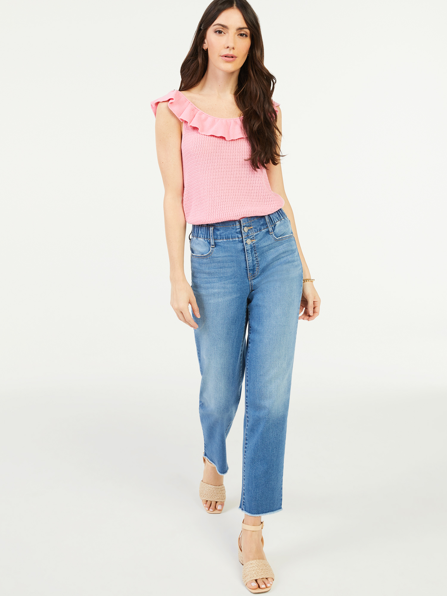 Scoop Women's High-Rise Straight Crop Jeans - image 2 of 6