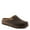 Dark Brown, variant on Snuggee Women’s Felt Clog Slippers with Removable Insoles and Embroidered Trim - Made in Poland