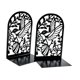 thumbnail image 2 of Sujetalibros de metal con silueta moderna de colibrí, decoración para estantes de libros Negro, 2 of 9