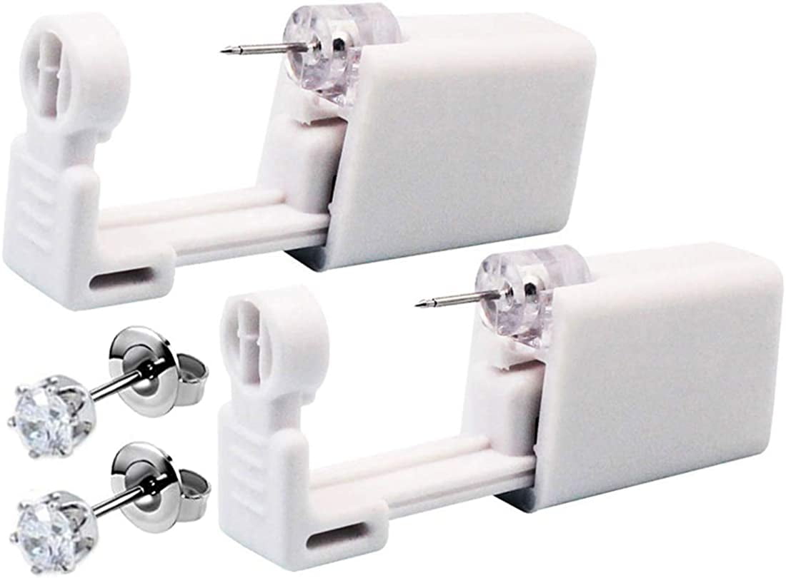 2 Pack Self Ear Piercing Kit, Ear Piercing Gun Kit Self Ear Piercing