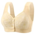 thumbnail image 2 of Qwertyu 2026 Front Closure Bras，Comfortable Bra for Seniors, Uniquely Designed Daisy Bra for Women Complexion 44, 2 of 4