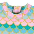 thumbnail image 4 of Kkkded Baby Toddler Girls One Piece Bathing Suit Long Sleeve Quick Dry Swimsuits Sun Screen Printed Swimwear Rash Guard Set for Kids 1-5 Years, 4 of 8