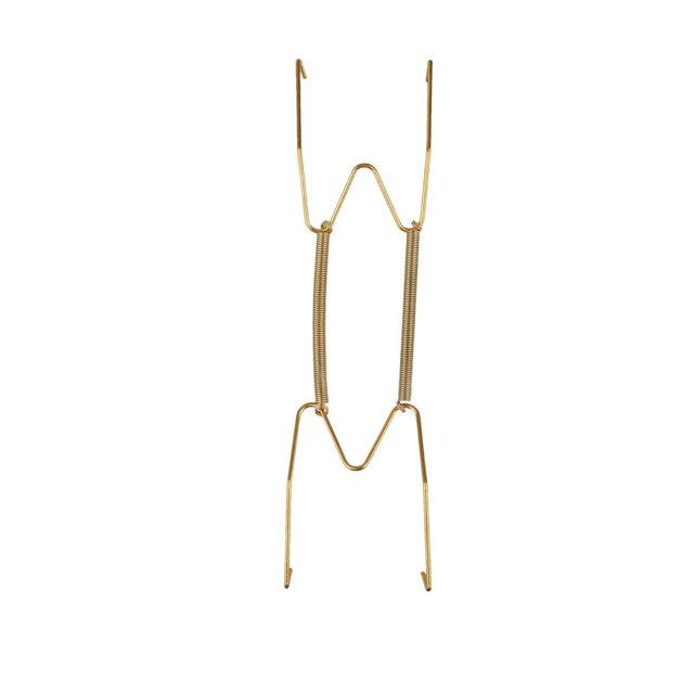 ¡Oferta especial! Colgadores de alambre de acero inoxidable Nayueo para platos, soportes decorativos con gancho de resorte para platos decorativos y obras de arte.