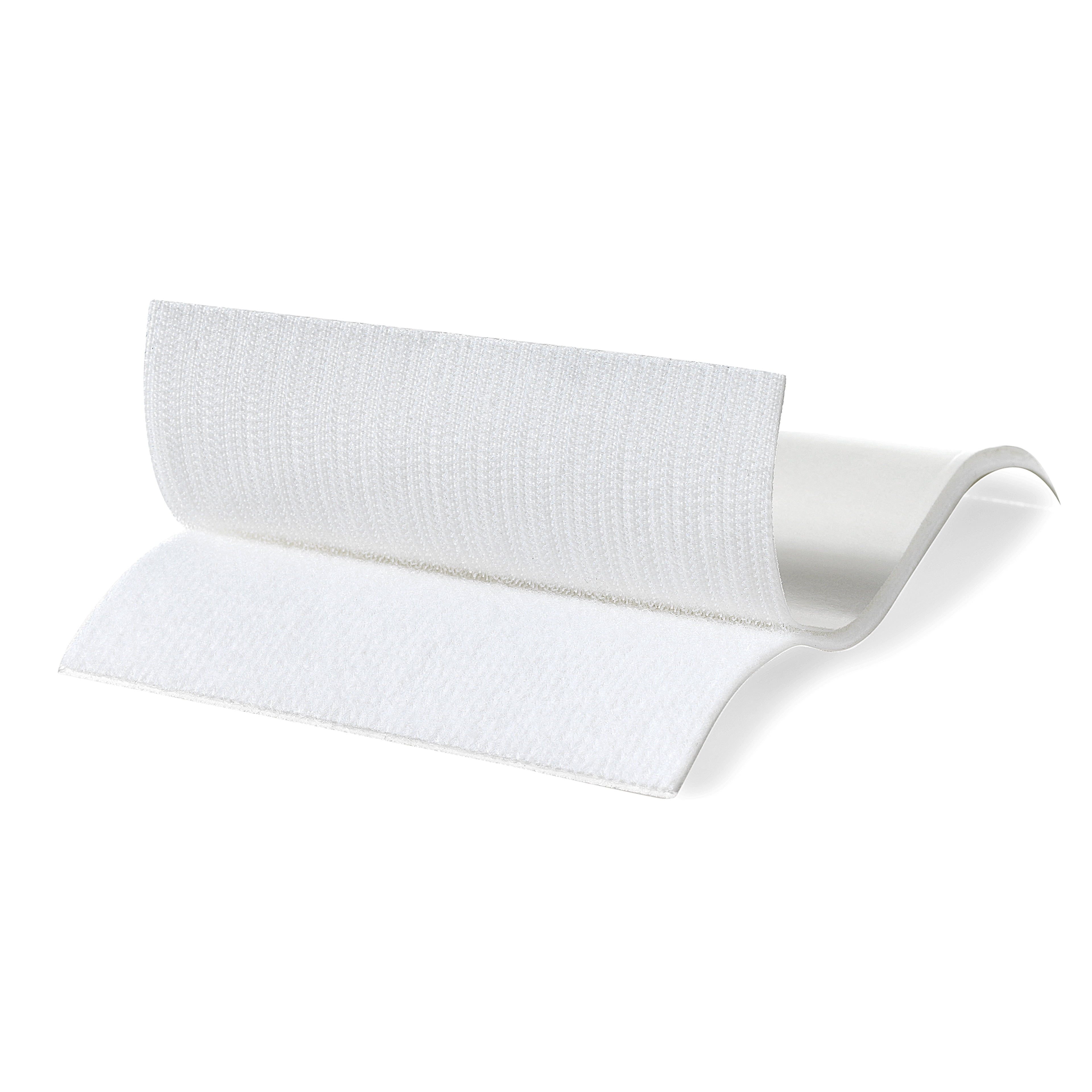 VELCRO Brand Sticky Back for Fabrics White Rectangle Fastener, 6 Pack