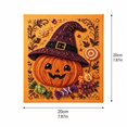 thumbnail image 5 of Halloween Pearl Diamond Art Kit, Pumpkin Ghost DIY Painting Set, 8x8 Inch Wall Decor Craft, Seasonal Home Gift, 5 of 7