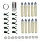 thumbnail image 4 of 10 velas LED navideñas sin llama, velas cónicas, velas decorativas 10 botones Con gancho, 4 of 8