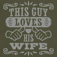 thumbnail image 3 of CafePress - This Guy Loves His Wife Dark T Shirt - Men's Classic Graphic Cotton T-Shirt, 3 of 4