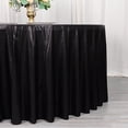 thumbnail image 4 of BalsaCircle 120 in Black Sequin Dots Polyester Round Tablecloth Wedding Party Events Reception Decorations Supplies, 4 of 6
