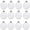 Round, variant on NOGIS Set of 12, 3.15"/80mm Clear Plastic Christmas Ornaments for Crafts Fillable Flat Disc ,Christmas DIY Transparent Bulbs, Easy to Use to Fill, Durable (Flat)