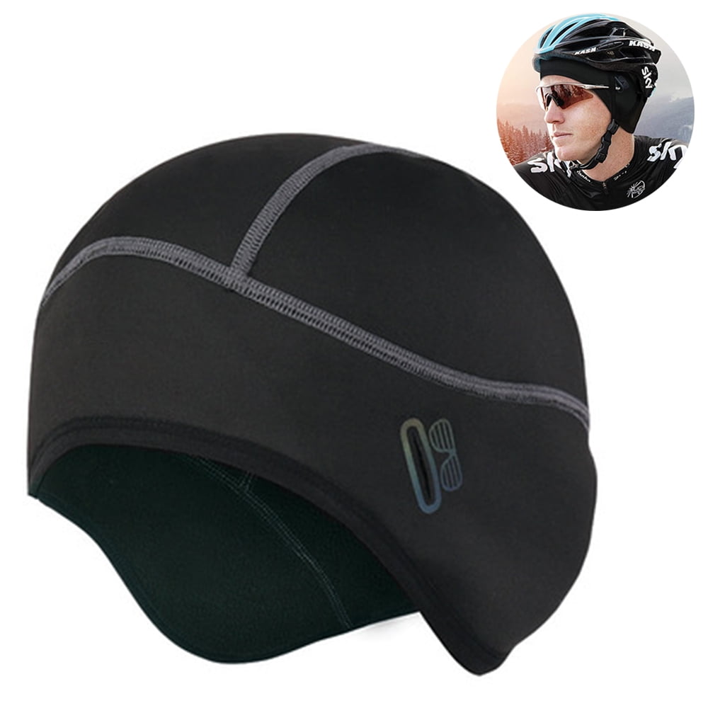Unisex Cap Hat Bike bicycle Stretchable UV protection Under helmet Black Cycling 