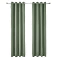 thumbnail image 2 of Frontwalk Blackout Window Curtain Grommet Room Darkening Curtain Thermal Insulated Windows Drapes Plain Solid Color Window Treatments Grass Green W:52"xL:95", 2 of 3