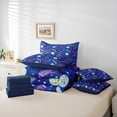 thumbnail image 6 of Homewish Purple Rocket 7-Piece Twin Bedding Sets For Preppy Children Kids,Universe Galaxy Bedding Comforter Set,Cosmos Planet Breathable Sheet Sets,Breathable Home Decor,Reversible, 6 of 8