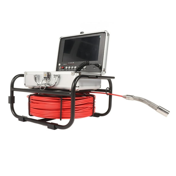 Pipe Inspection Camera, 9inch AHD Screen Plumbing Snake Drain Sewer Cam Drain Duct Pipe Camera With 12 Adjustable LEDs,Sewer Camera For Drain Pipe Plumbing Plumbers Inspection