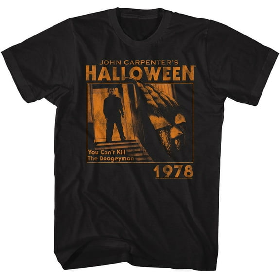 Halloween Mike Pumpkin 78 Black Adult T-Shirt