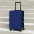 thumbnail image 4 of Cauagu Navy Blue Print Travel Luggage Cover,Travel Dust-proof Suitcase Cover Softside Suitcase Protector for 18-32inch,Not Included Suitcase, 4 of 8