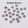 thumbnail image 3 of GKNET 600pcs/Lot 6mm Hollow Flower Filigree Loose Spacer Bead Caps Cone End Filigree-Gold-6mm x 600Pcs, 3 of 6