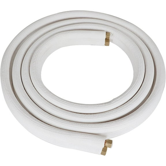 16FT 5/8 Inch & 3/8 Inch Air Conditioning Copper Tubing Hose Extension Insulated Copper Hoses Fit for Mini Split Air Conditioner
