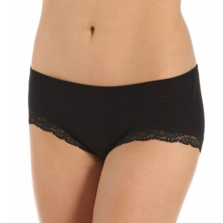 Women s Only Hearts 50840 Organic Cotton Hipster Panty (Black S)