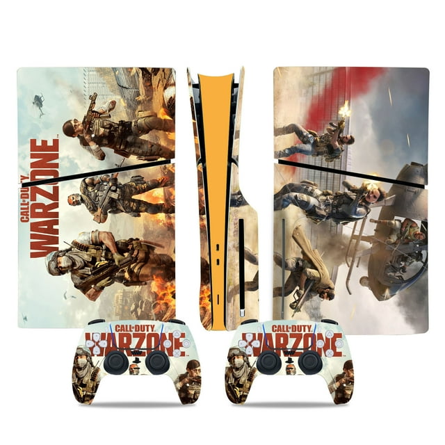 Vinyl skin suitable for PS5 Slim Disk Edition, console and controller skin suitable,PS5 SILM Cool Sticker,PS5 SILM decoration - COD