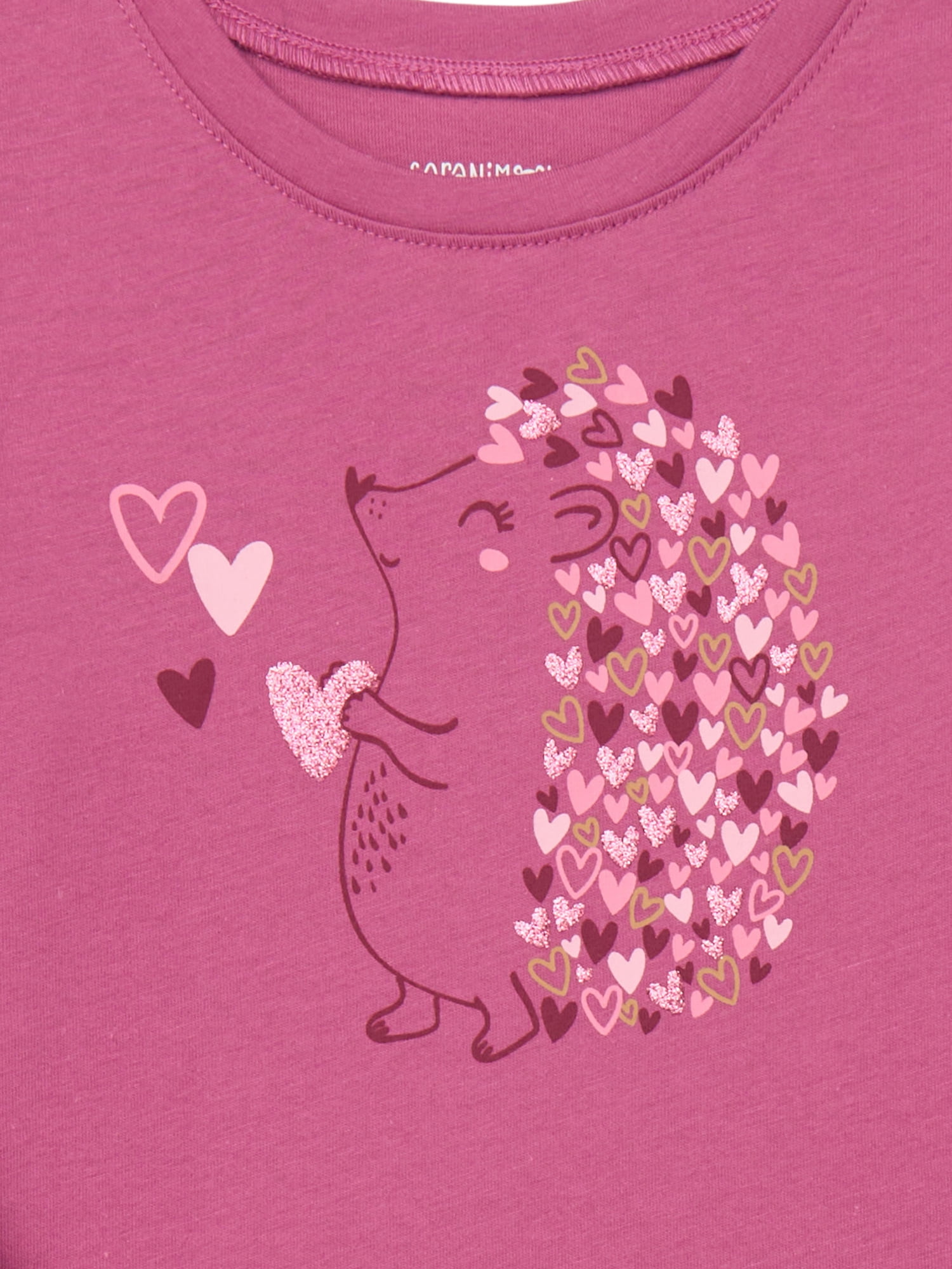 Garanimals Toddler Girl Ruffle Shoulder Long Sleeve Graphic T-Shirt, Sizes 18M-5T