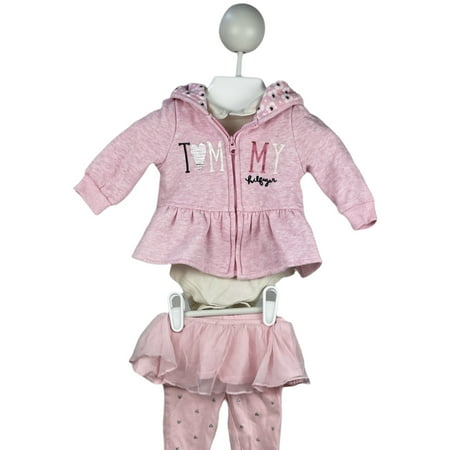 

Pre-Owned My Little Outfit Long Sleeve Onesie Sweatshirt and Pants 3-6 Months