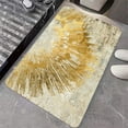 thumbnail image 4 of Diatomaceous Earth Bath Mat 20x31 Inch Abstract Art Golden Sun NonSlip Super Absorbent Fast Drying EcoFriendly Easy Clean Mat for Bathroom Kitchen Door Modern Artistic Appeal, 4 of 6