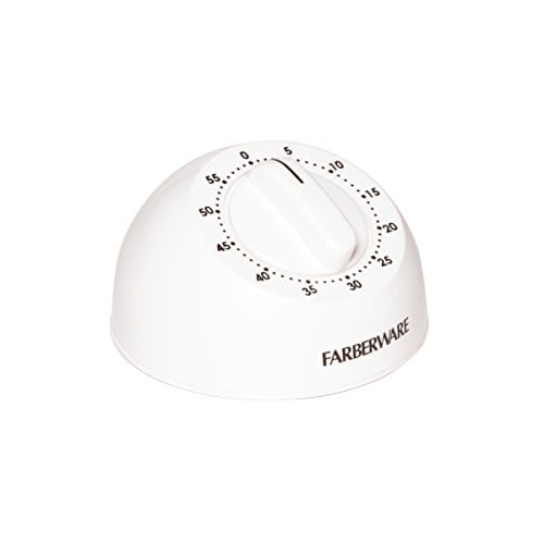 Farberware Protek Mechanical Timer with Flat Base White