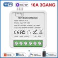 thumbnail image 1 of Miniinterruptor Wifi Tuya de 1/2/3 entradas, relé de bricolaje, aplicación Smart Life, control remoto inalámbrico, hogar inteligente para Alexa, 2 piezas 2, 1 of 5