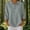 Gray, variant on 3/4 Length Sleeve Womens Tops Solid Color Lapel Knitted Half Button Tops Casual Loose Soft Pullover Tops Womens Comfy Blouse for Daily Wear
