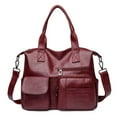 thumbnail image 7 of Women Casual Crossbody bags PU Leather Shoulder Bags Multi Pocket Handbags, 7 of 7