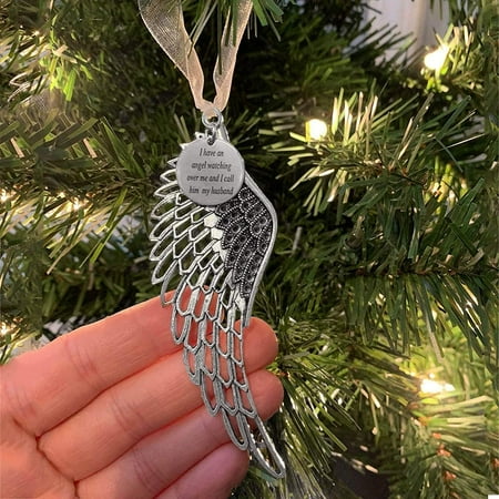 

Christmas Ornaments Angel Wing Personalize Memorial Ornaments Inspired Christmas Angel Wing Ornament Heartfelt Souvenir Gift Xmas Pendant Decor