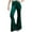 Green, variant on YYDGH Women Velvet Flare Pants High Waist Bell Bottom Long Pants Casual Summer Solid Color Trousers Green Green