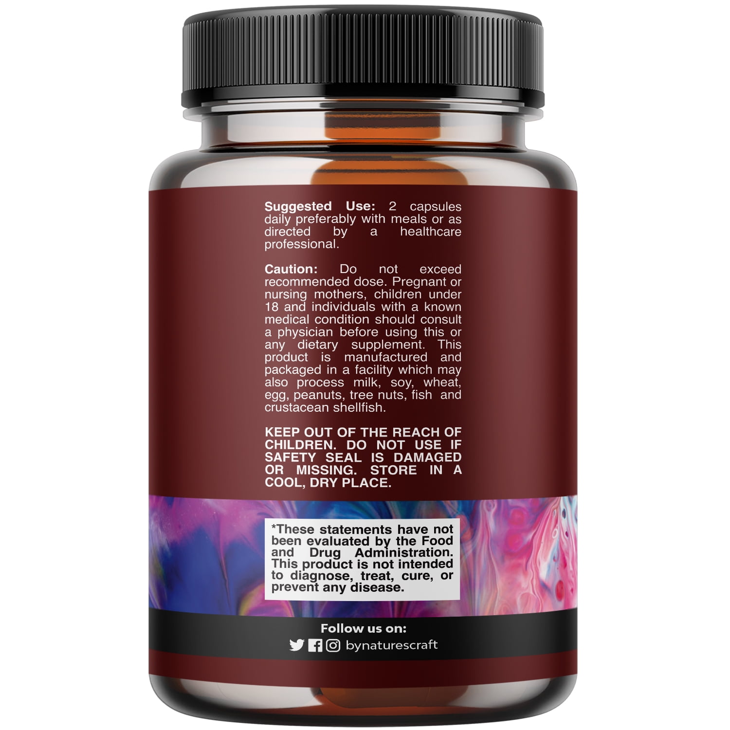 Natures Craft Uric Acid Cleanse and Detox Capsules with Tart Cherry and Celery Seed, 60 Count
