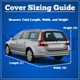 thumbnail image 5 of NEH Superior Station Wagon Car Cover - Waterproof All Weather Full Exterior Covers Outdoor Indoor - Gray - Fits Station Wagon / Hatchback Cars up to 15' 4" Length (184" x 60" x 55"), 5 of 5