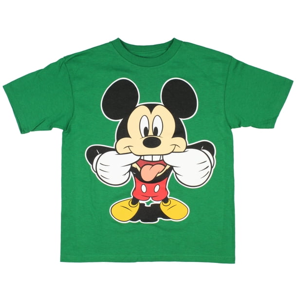 Disney Big Boys Mickey Mouse Pulling Funny Face T Shirt 5 6 Walmart Com Disney Big Boys Mickey Mouse Pulling Funny Face T Shirt 5 6 Walmart Com