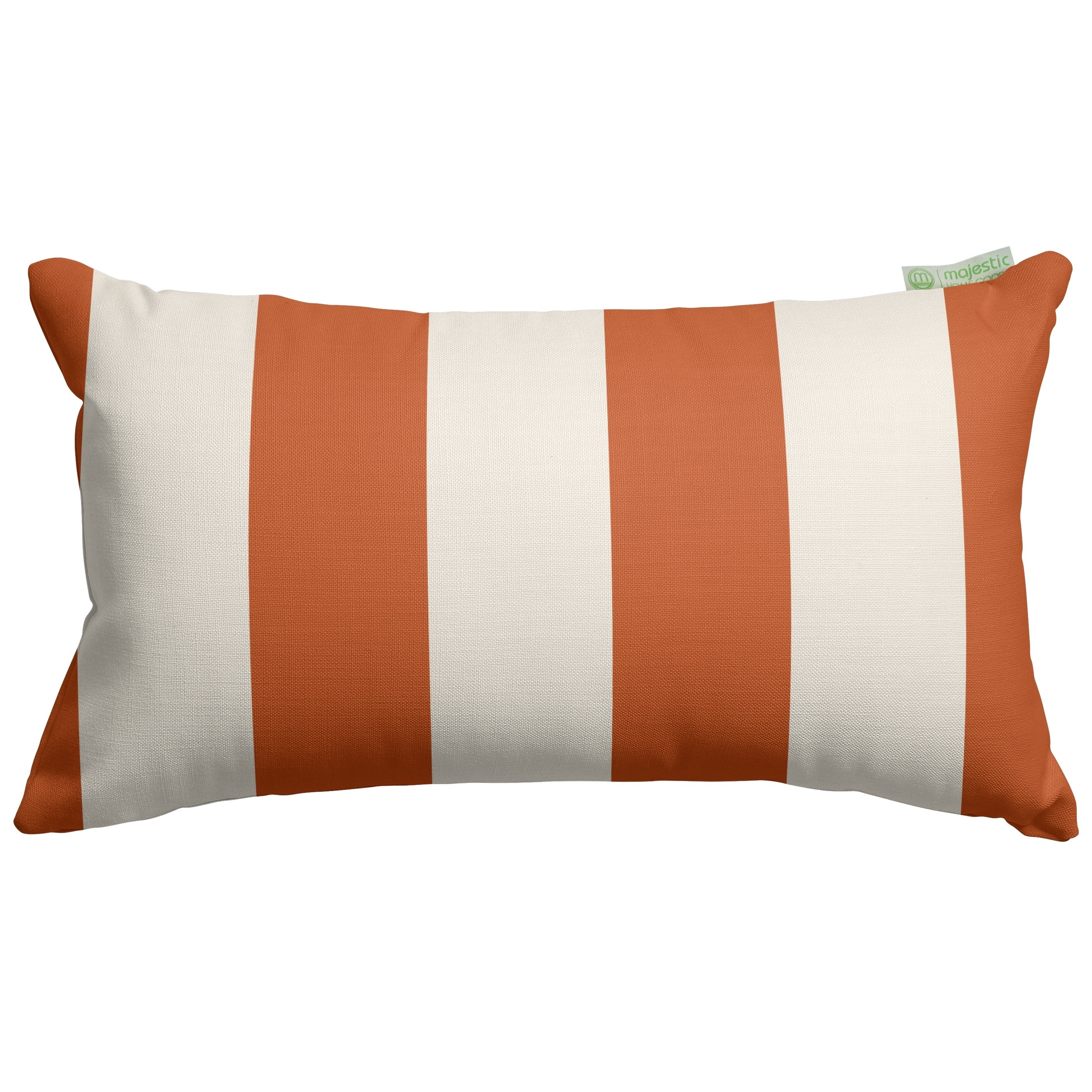 Majestic Home Goods  Indoor Outdoor Vertical Stripe Small Decorative Throw Pillow 20 X 12 Navy