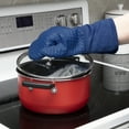 thumbnail image 5 of T-fal Flexible Waffle Silicone Oven Mitts, Set of Two, Blue, 5 of 5