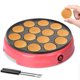 thumbnail image 1 of M&aacute;quina para hacer mini panqueques Baker's Friend, parrilla mini holandesa para panqueques, sart&eacute;n el&eacute;ctrica para poffertjes de 14 agujeros, ideal para desayuno, bocad, 1 of 7