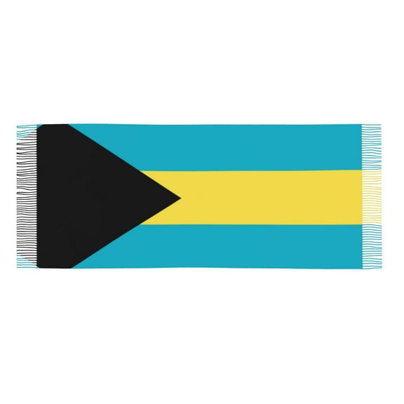 Womens Bahamas Flag Scarf Shawl Wraps Soft Warm Shawls