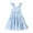 Blue, variant on Younger Tree Baby Girls Summer Sleeveless Dress Kid Princess Flower Beach Butterfly Sundress for 18-24 Months