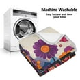 thumbnail image 5 of Yayeee Throw Blanket for Couch Soft Warm 50" x 60" Sofa Chair Bed Decoration, Purple Flowers, 5 of 7