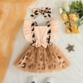 CELIEAN Toddler Girls Summer Sleeveless Fashion Leopard Print Dress