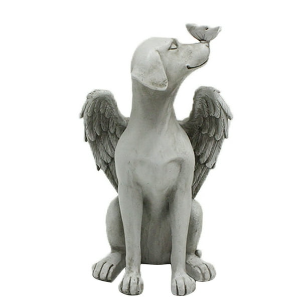 Angel Memory Memorial Dog Pet Figurine Statue Angel Garden Statues