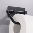 thumbnail image 5 of Soporte para toallas de papel, toallero de papel de varilla corta, negro, soporte para papel higiénico sin clavos, estante, suministros de baño JM, 5 of 5