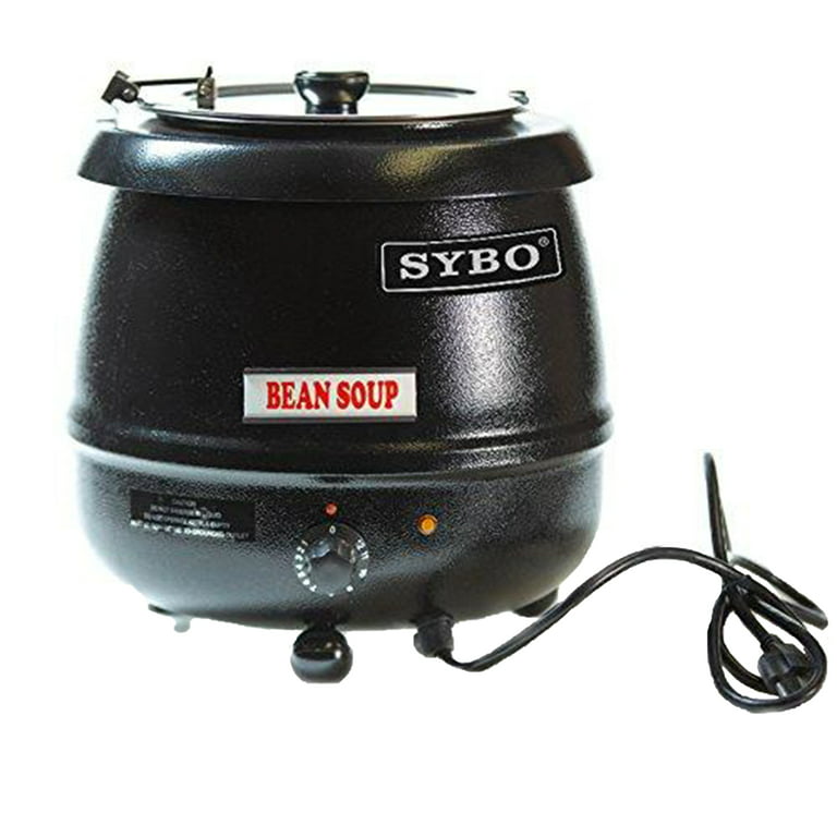 SB6000 Black Color or Stainless Steel High Capacity Commercial Electric  Soup Kettle 5L 9L Electric Soup Warmer