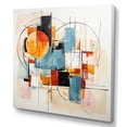 thumbnail image 2 of Designart "Colorful Mid Century modern Fusion V" Mid-century Canvas Wall Art, 2 of 5
