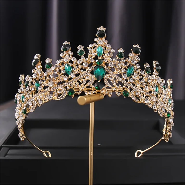 SNNROO Rose Gold Tiara and Crown for Women Crystal Queen  display picture 2