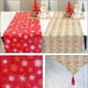 thumbnail image 3 of 2 suministros de decoración navideña, banderas de mesa con estampado de lino, adornos de decoración de mesa, manteles individuales, 3 of 5