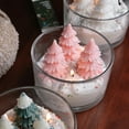 thumbnail image 6 of XYAIYT Christmas Tree Candle Christmas Decorations Winter Forest Scented with Pine and Spice Aroma Creating Cozy Holiday Ambiance for Home Mantel and Table Decor Gifts for Plant Lovers 4.7in Pink, 6 of 6