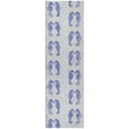 thumbnail image 2 of Addison Rugs Dream Shag Premium Machine Washable Transitional Seahorses Blue Runner Rug, 2'3" x 7'6", 2 of 8